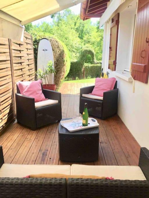1Km Plage, Agreable Maison 6 Pers Classee 3* Hendaye Esterno foto